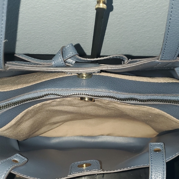 Nanette Lepore Slate Blue Tote Bag - Picture 9 of 13